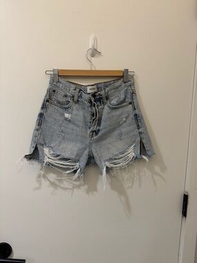 Pistola Distressed High Rise Jean Shorts - Size 24